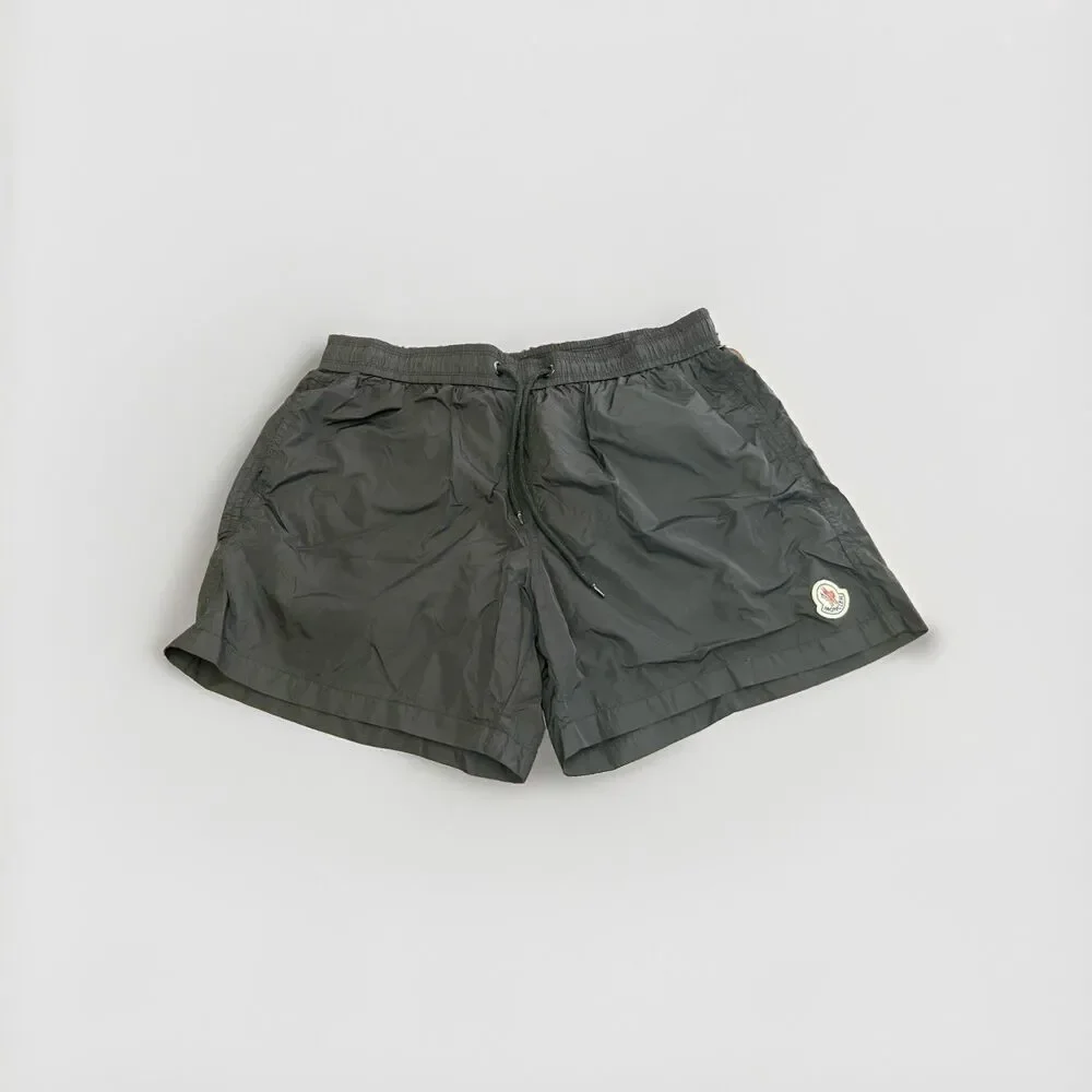 Moncler Nylon Shorts Men Black Swim Trunks Board Shorts Luxury Size XL